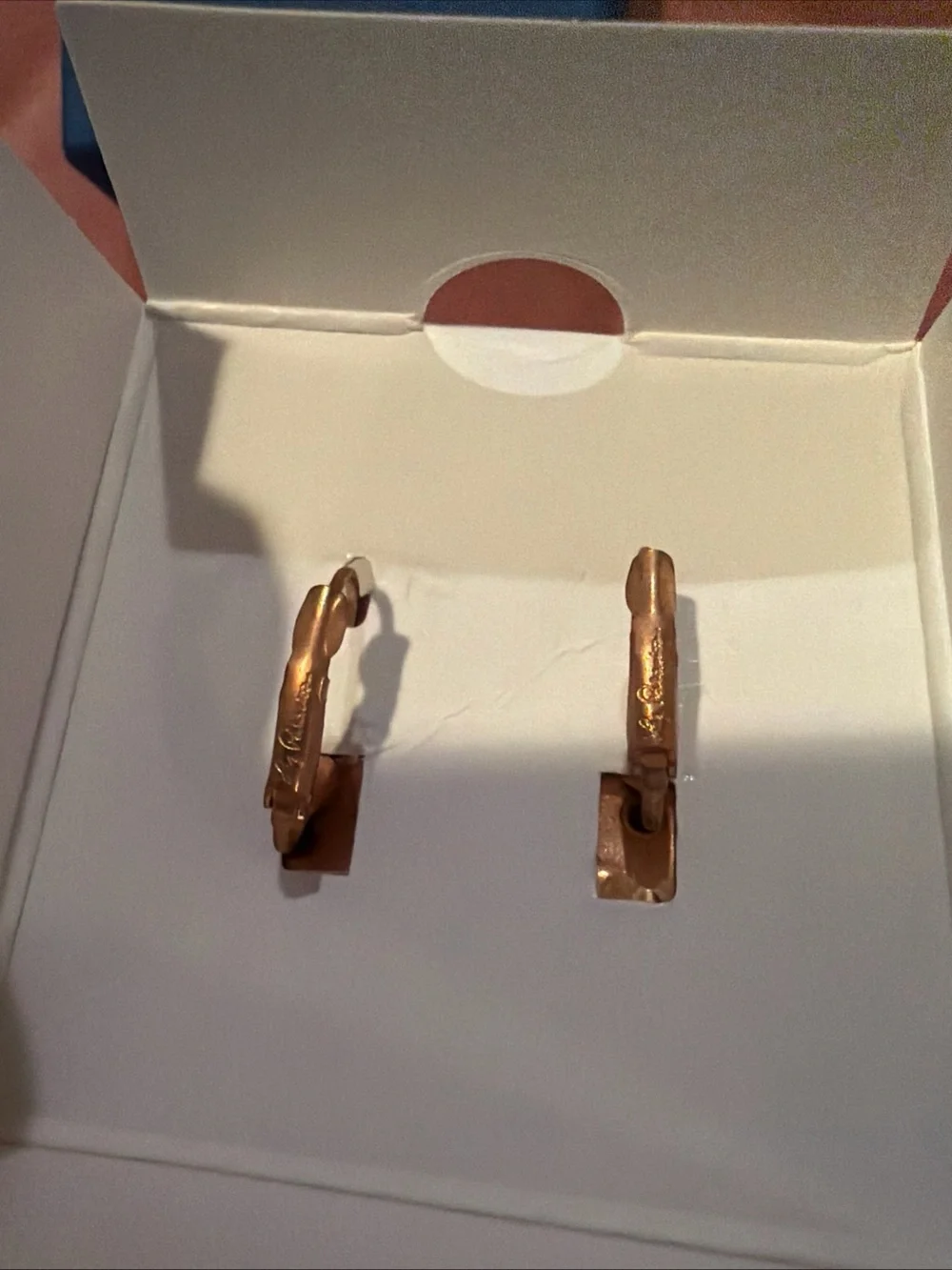 Nique.D Rose Gold Swarovski Crystal Drop Earrings